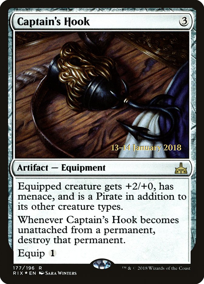 Captain's Hook [Rivals of Ixalan Prerelease Promos] | Gamers Paradise