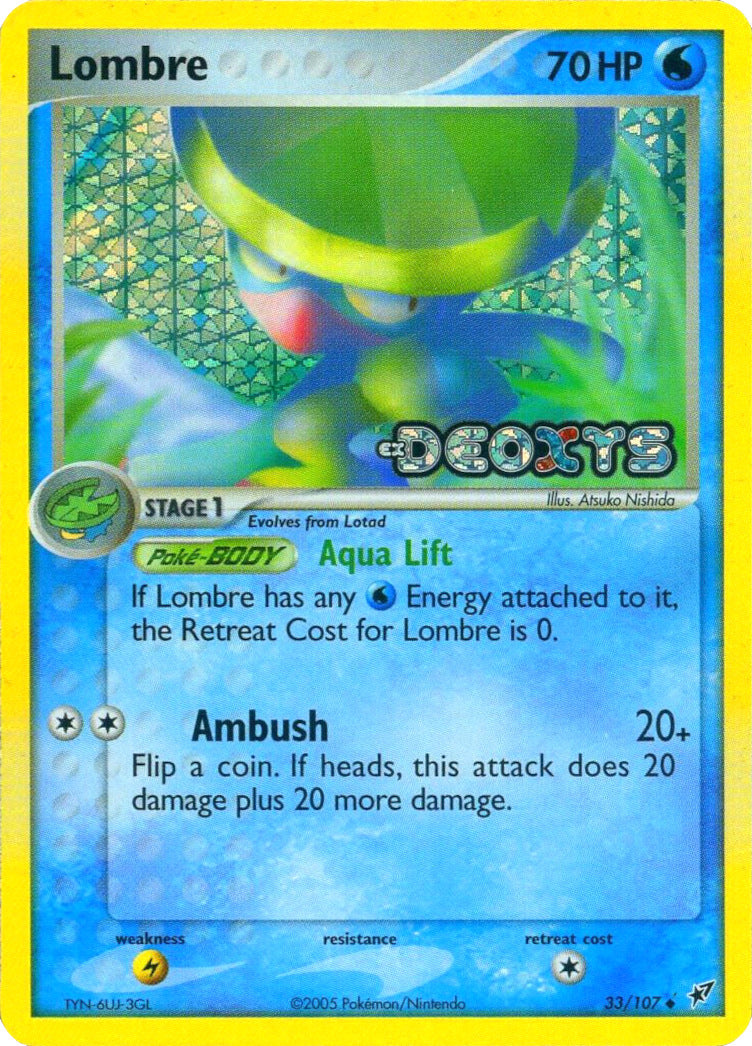 Lombre (33/107) (Stamped) [EX: Deoxys] | Gamers Paradise