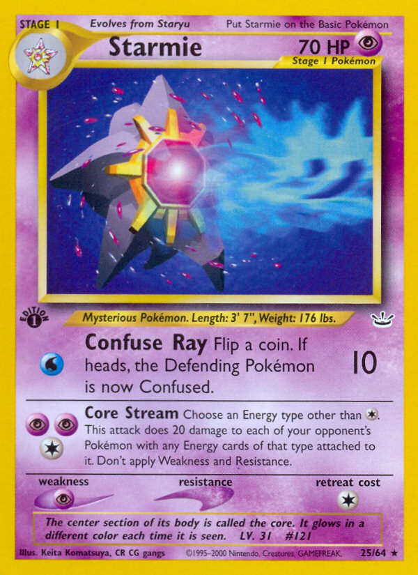 Starmie (25/64) [Neo Revelation 1st Edition] | Gamers Paradise