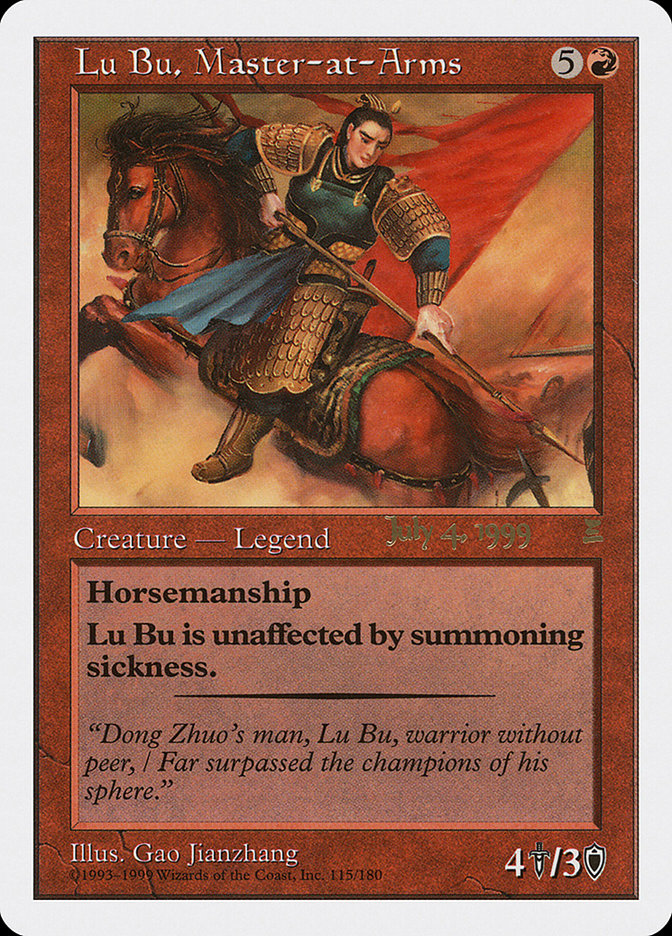 Lu Bu, Master-at-Arms (July 4, 1999) [Portal Three Kingdoms Promos] | Gamers Paradise