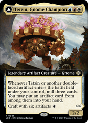 Tetzin, Gnome Champion // The Golden-Gear Colossus (Extended Art) [The Lost Caverns of Ixalan Commander] | Gamers Paradise