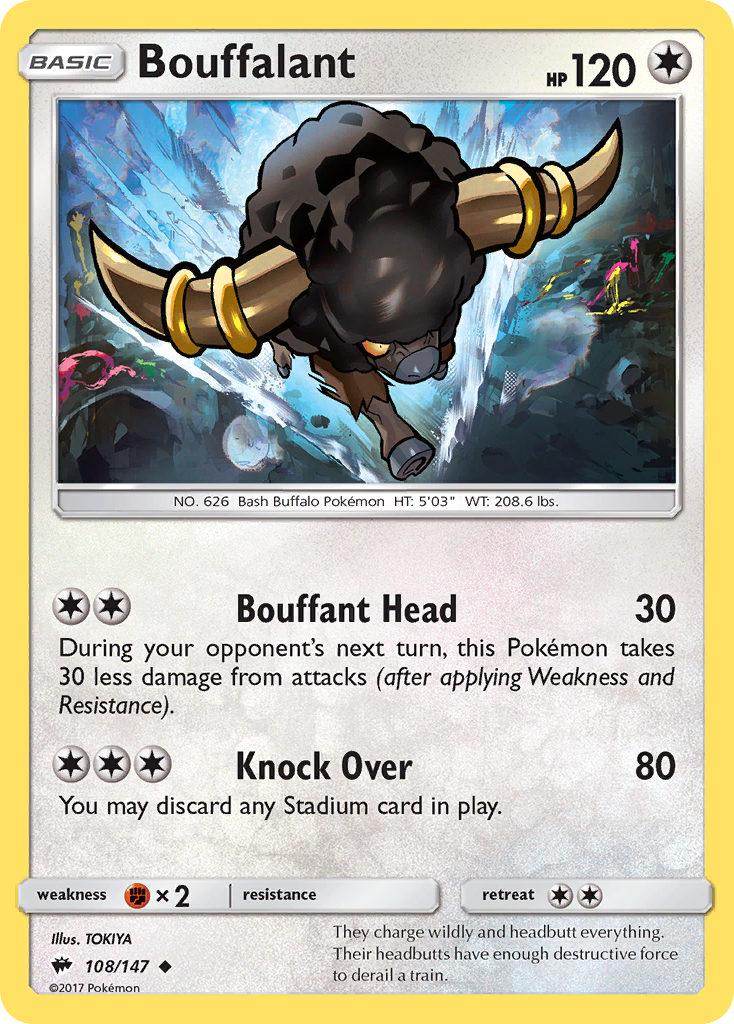 Bouffalant (108/147) [Sun & Moon: Burning Shadows] | Gamers Paradise