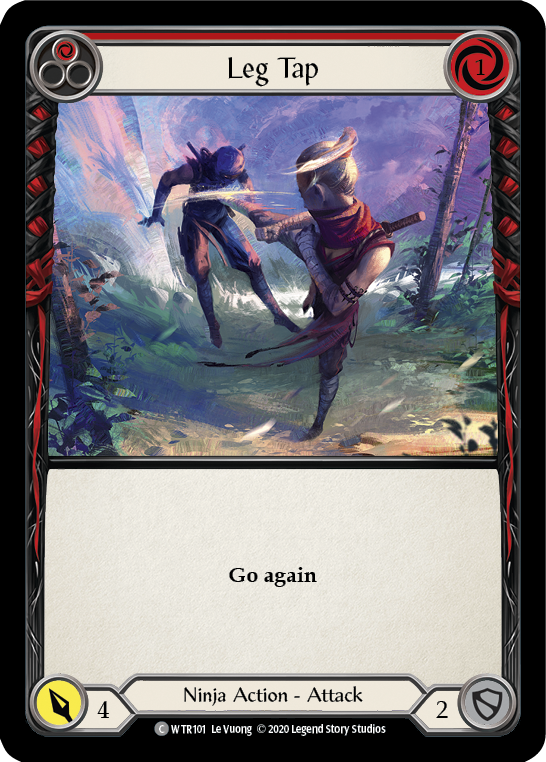 Leg Tap (Red) [U-WTR101] (Welcome to Rathe Unlimited)  Unlimited Rainbow Foil | Gamers Paradise