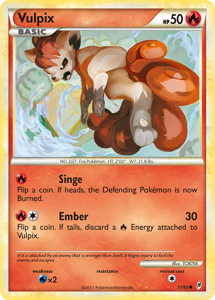 Vulpix (75/95) [HeartGold & SoulSilver: Call of Legends] | Gamers Paradise