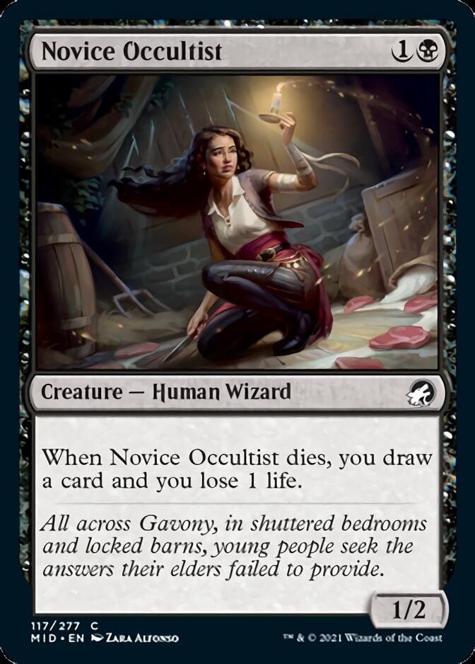 Novice Occultist [Innistrad: Midnight Hunt] | Gamers Paradise