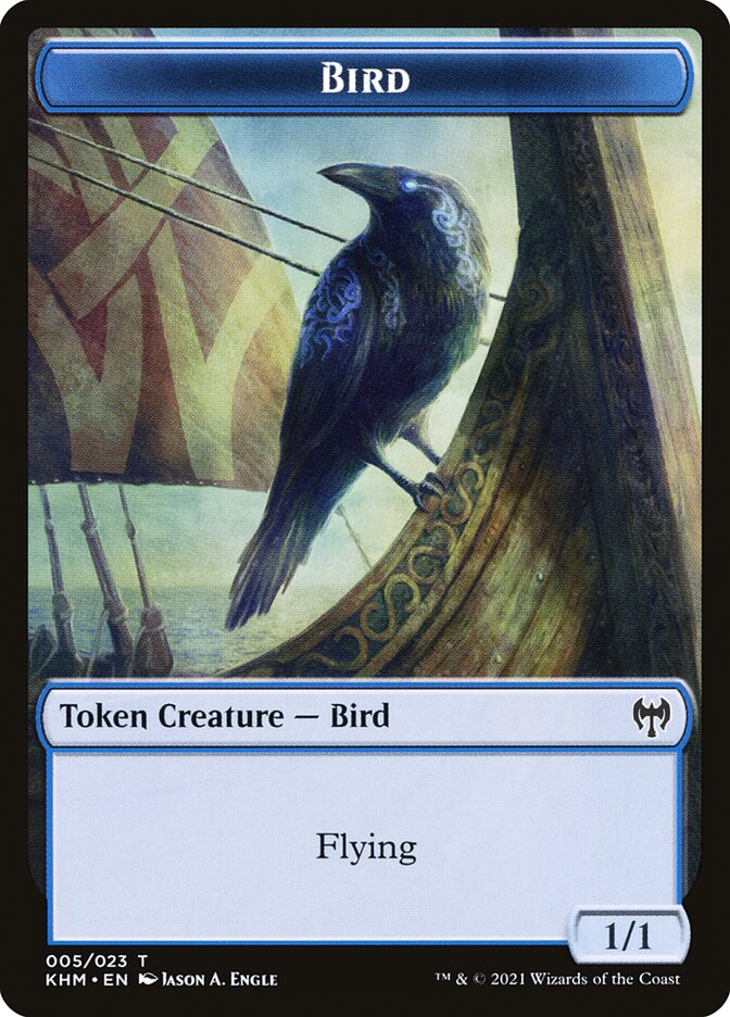 Dwarf Beserker // Bird Double-Sided Token [Kaldheim Tokens] | Gamers Paradise