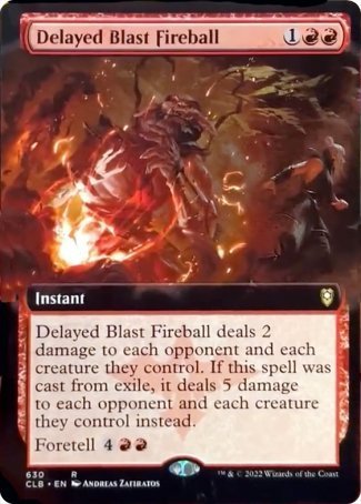 Delayed Blast Fireball (Extended Art) [Commander Legends: Battle for Baldur's Gate] | Gamers Paradise