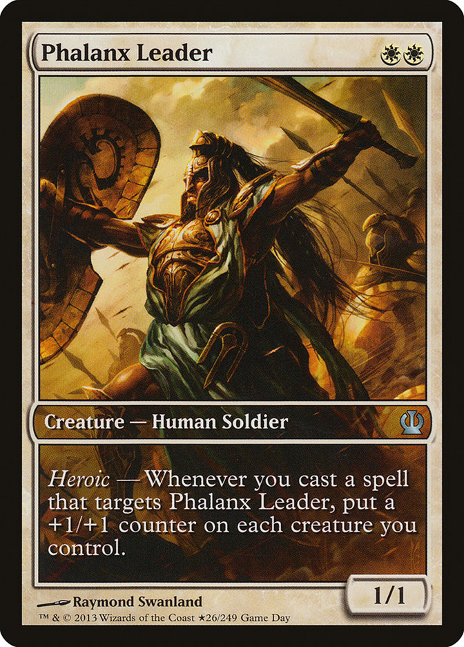 Phalanx Leader (Game Day) (Extended Art) [Theros Promos] | Gamers Paradise