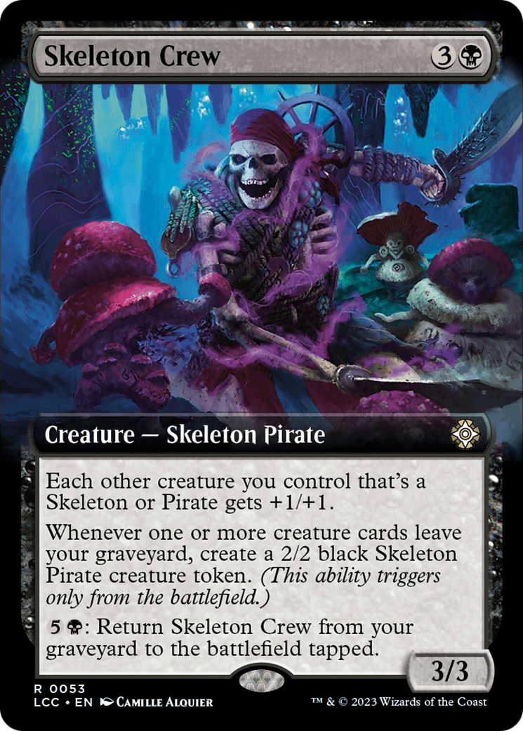 Skeleton Crew (Extended Art) [The Lost Caverns of Ixalan Commander] | Gamers Paradise