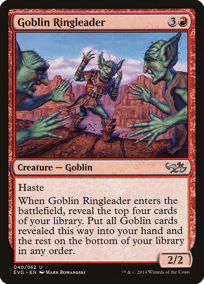 Goblin Ringleader (Elves vs. Goblins) [Duel Decks Anthology] | Gamers Paradise