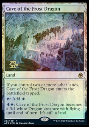 Cave of the Frost Dragon [Dungeons & Dragons: Adventures in the Forgotten Realms Prerelease Promos] | Gamers Paradise