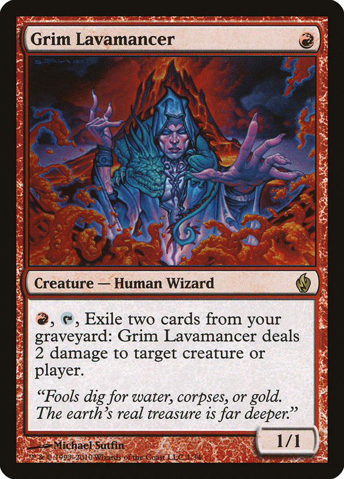 Grim Lavamancer [Premium Deck Series: Fire and Lightning] | Gamers Paradise