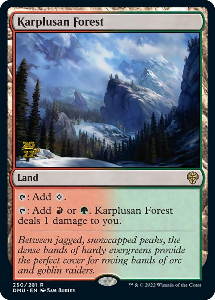 Karplusan Forest [Dominaria United Prerelease Promos] | Gamers Paradise