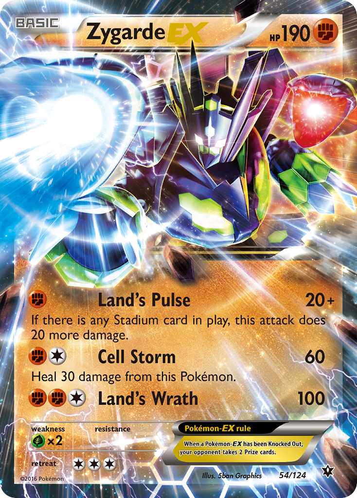 Zygarde EX (54/124) [XY: Fates Collide] | Gamers Paradise