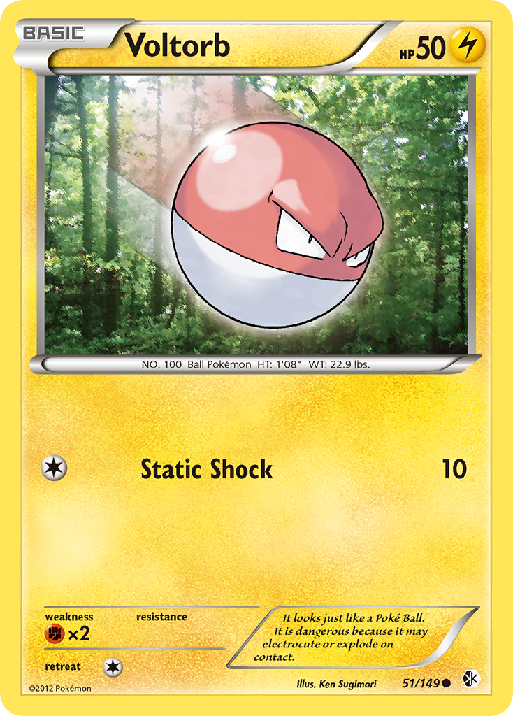 Voltorb (51/149) [Black & White: Boundaries Crossed] | Gamers Paradise