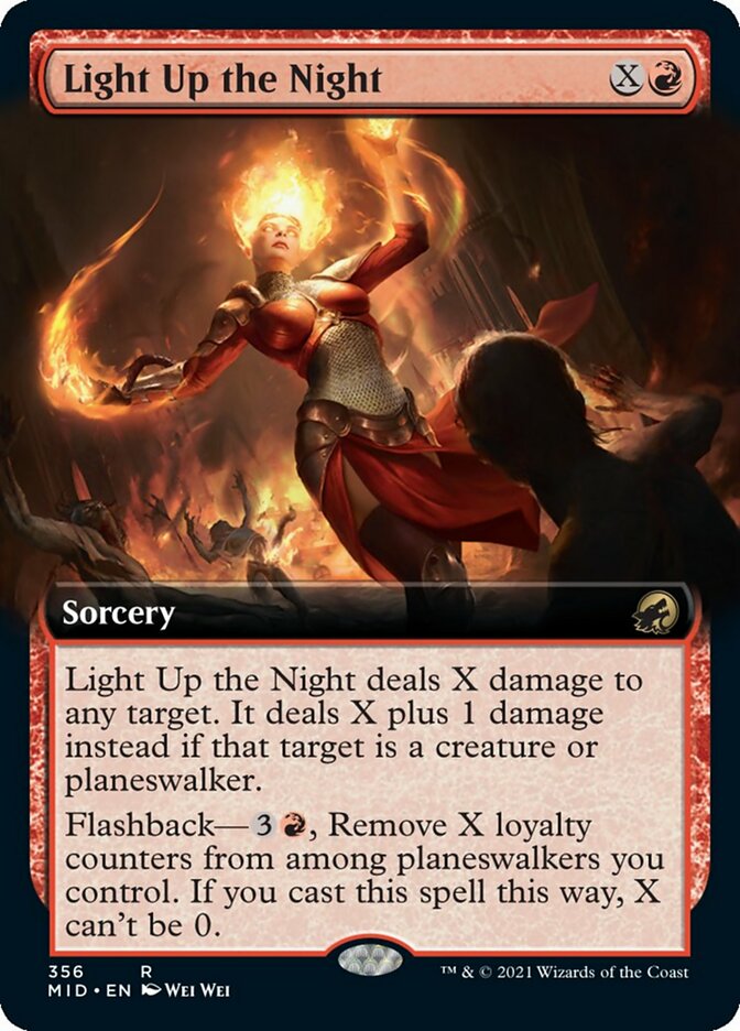 Light Up the Night (Extended Art) [Innistrad: Midnight Hunt] | Gamers Paradise