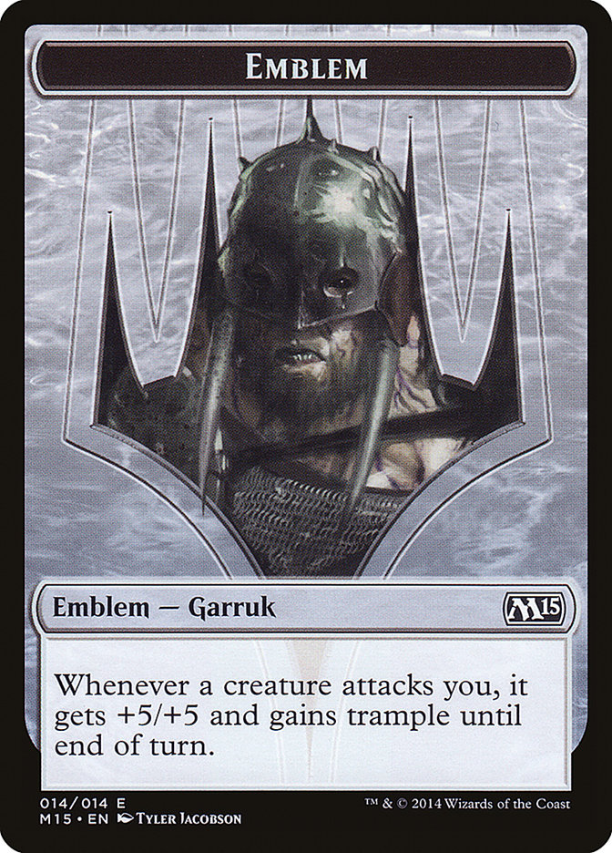 Garruk, Apex Predator Emblem [Magic 2015 Tokens] | Gamers Paradise