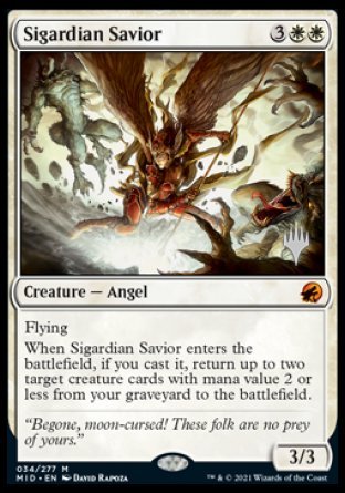 Sigardian Savior (Promo Pack) [Innistrad: Midnight Hunt Promos] | Gamers Paradise