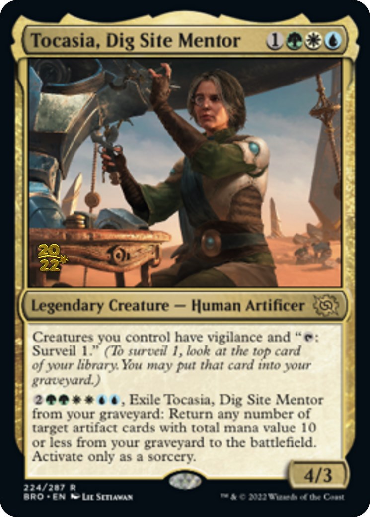Tocasia, Dig Site Mentor [The Brothers' War Prerelease Promos] | Gamers Paradise