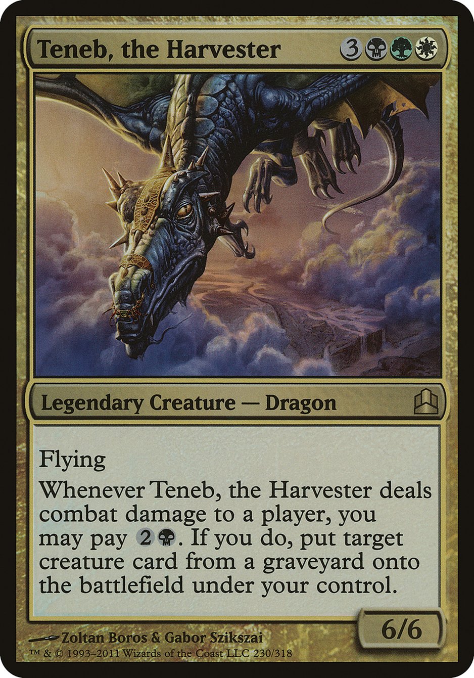 Teneb, the Harvester (Oversized) [Commander 2011 Oversized] | Gamers Paradise