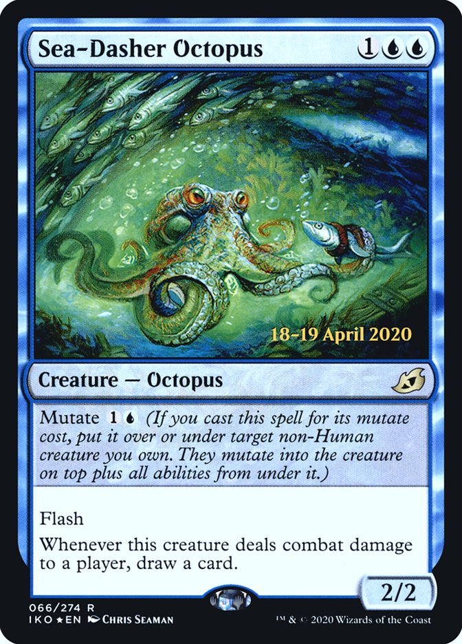 Sea-Dasher Octopus [Ikoria: Lair of Behemoths Prerelease Promos] | Gamers Paradise