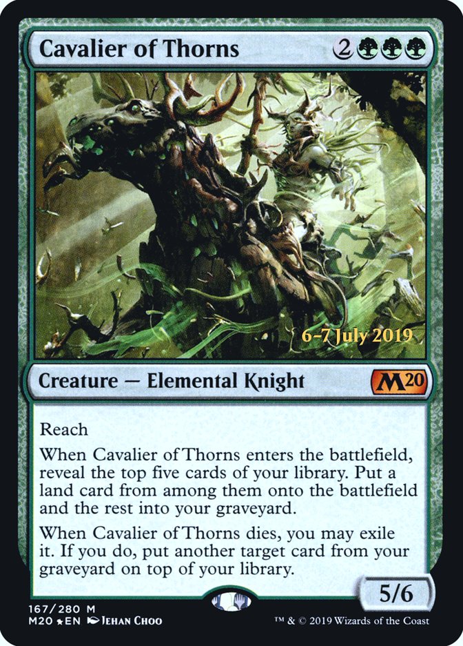 Cavalier of Thorns [Core Set 2020 Prerelease Promos] | Gamers Paradise