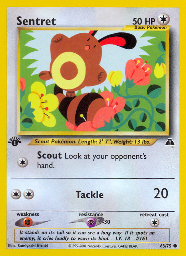 Sentret (63/75) [Neo Discovery 1st Edition] | Gamers Paradise