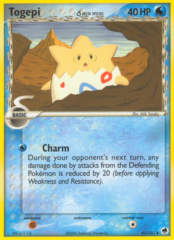 Togepi (41/101) (Delta Species) [EX: Dragon Frontiers] | Gamers Paradise