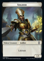 Soldier (09) // Cat Beast Double-Sided Token [Streets of New Capenna Commander Tokens] | Gamers Paradise