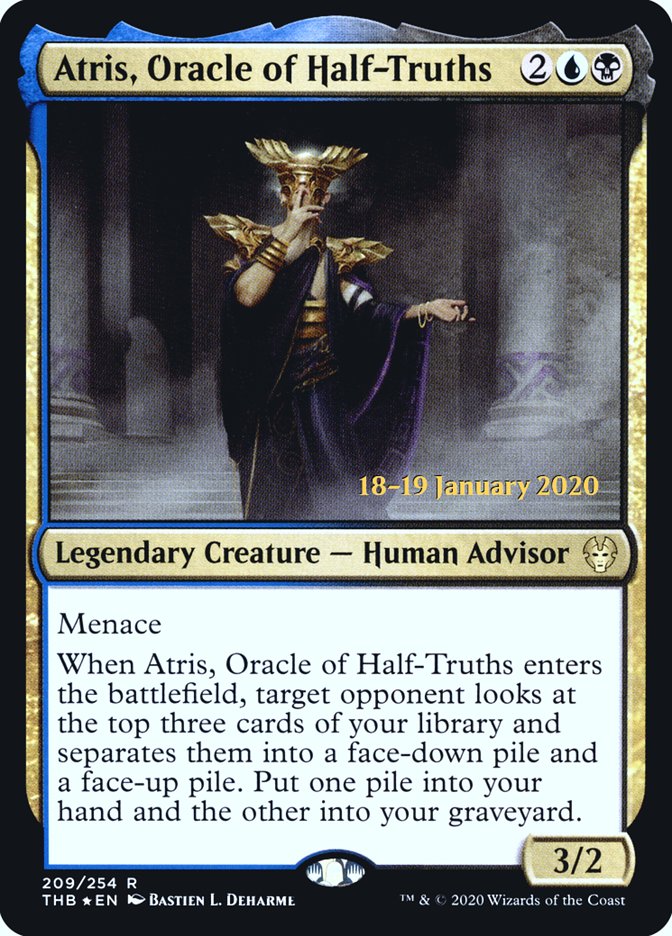 Atris, Oracle of Half-Truths [Theros Beyond Death Prerelease Promos] | Gamers Paradise