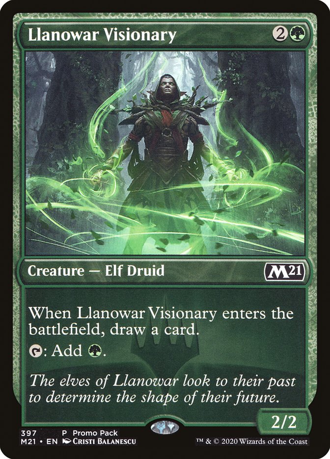 Llanowar Visionary (Promo Pack) [Core Set 2021 Promos] | Gamers Paradise