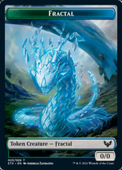 Elemental // Fractal Double-Sided Token [Strixhaven: School of Mages Tokens] | Gamers Paradise