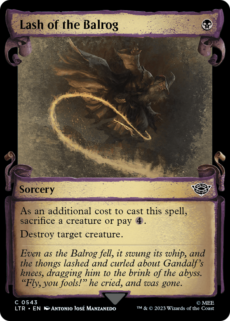 Lash of the Balrog [The Lord of the Rings: Tales of Middle-Earth Showcase Scrolls] | Gamers Paradise