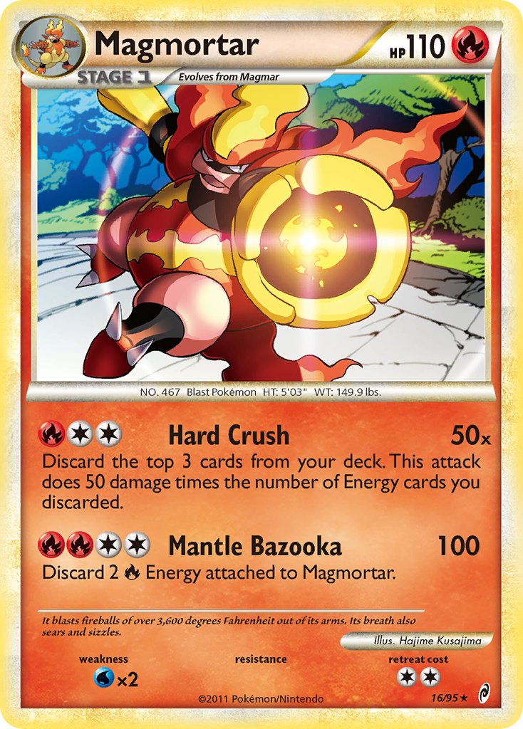 Magmortar (16/95) (Theme Deck Exclusive) [HeartGold & SoulSilver: Call of Legends] | Gamers Paradise
