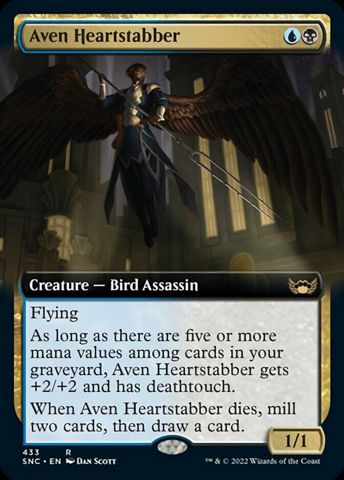 Aven Heartstabber (Extended Art) [Streets of New Capenna] | Gamers Paradise