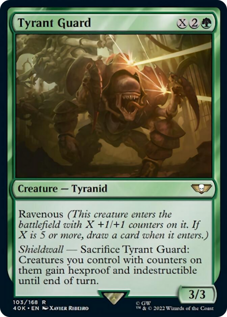 Tyrant Guard (Surge Foil) [Universes Beyond: Warhammer 40,000] | Gamers Paradise