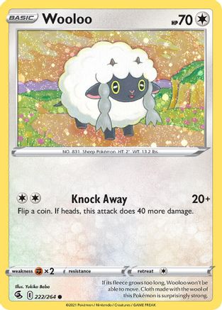 Wooloo (222/264) (Cosmos Holo) [Sword & Shield: Fusion Strike] | Gamers Paradise
