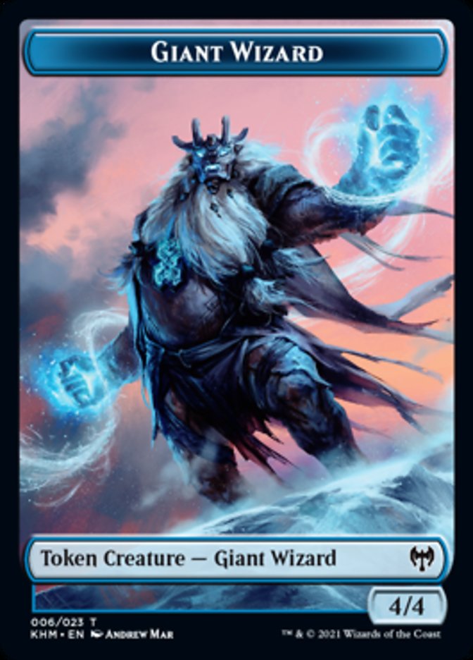 Giant Wizard Token [Kaldheim Tokens] | Gamers Paradise