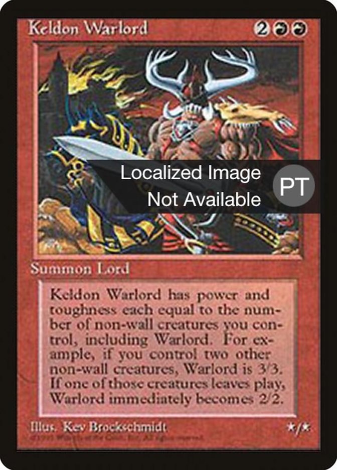 Keldon Warlord [Fourth Edition (Foreign Black Border)] | Gamers Paradise