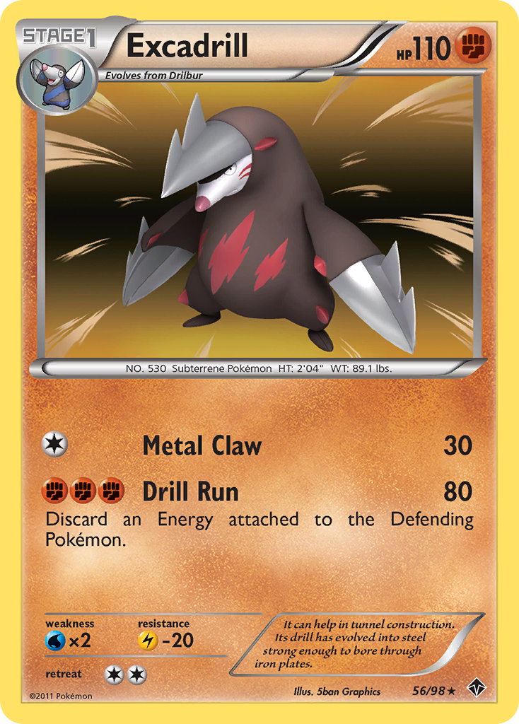 Excadrill (56/98) [Black & White: Emerging Powers] | Gamers Paradise