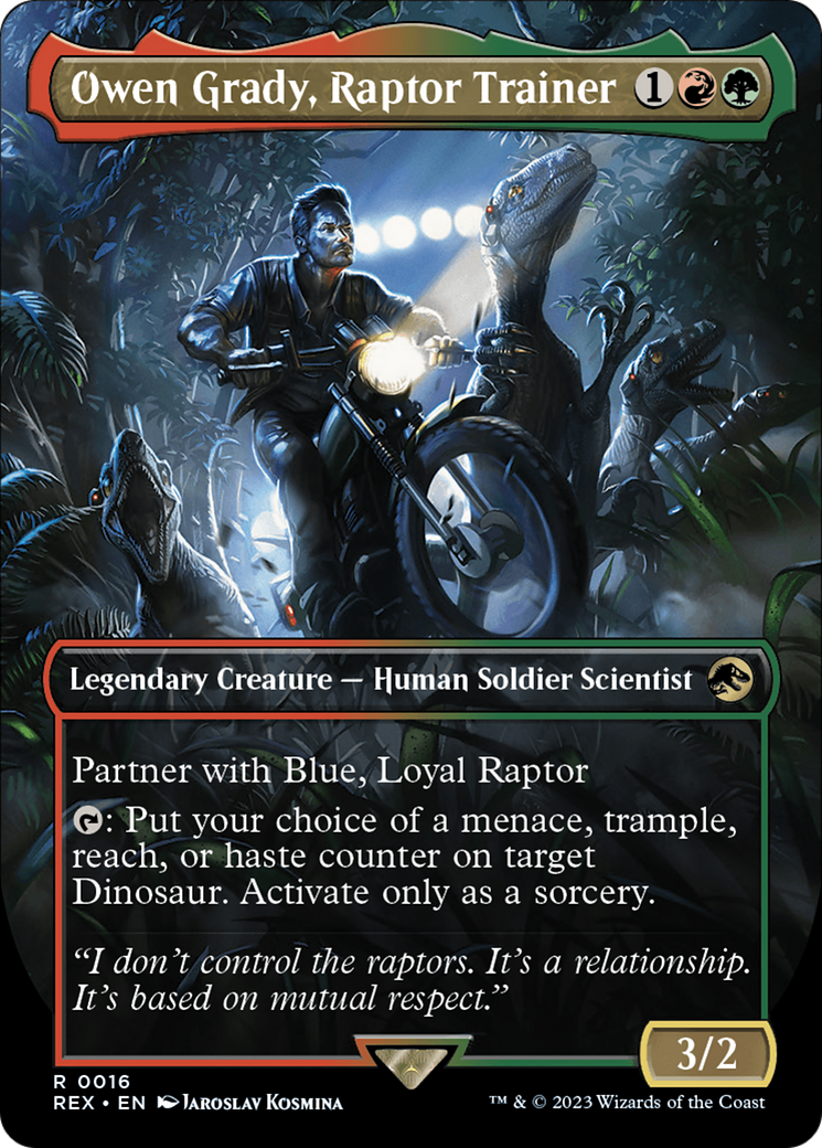 Owen Grady, Raptor Trainer (Borderless) [Jurassic World Collection] | Gamers Paradise