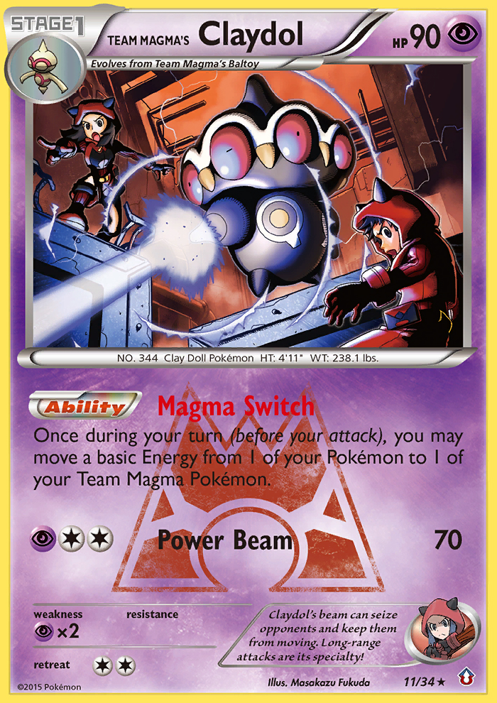 Team Magma's Claydol (11/34) [XY: Double Crisis] | Gamers Paradise