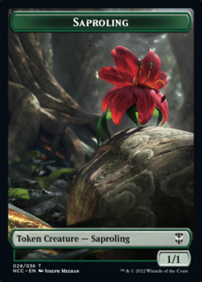 Beast // Saproling Double-Sided Token [Streets of New Capenna Commander Tokens] | Gamers Paradise