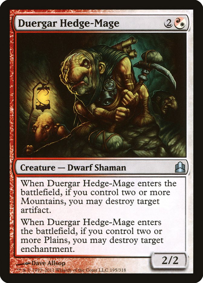 Duergar Hedge-Mage [Commander 2011] | Gamers Paradise