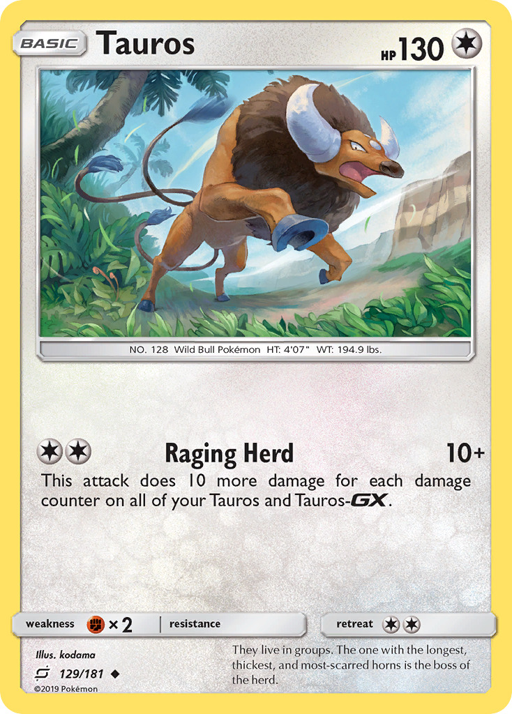 Tauros (129/181) [Sun & Moon: Team Up] | Gamers Paradise