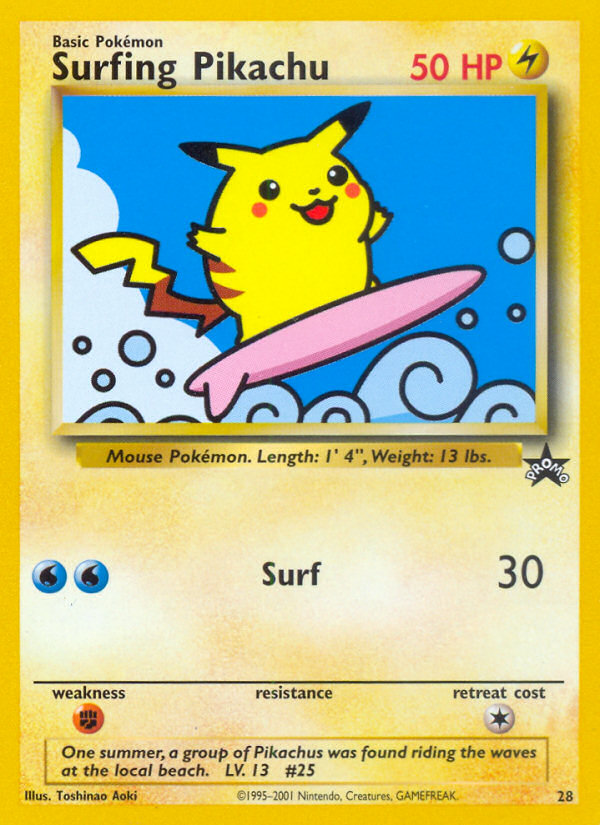 Surfing Pikachu (28) [Wizards of the Coast: Black Star Promos] | Gamers Paradise