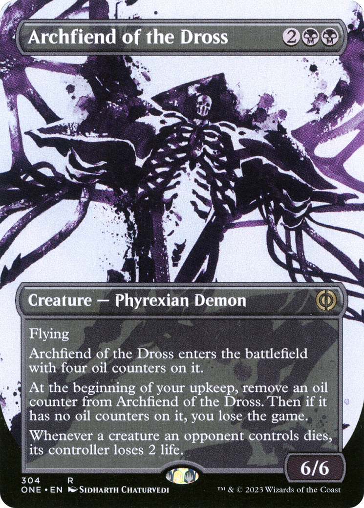 Archfiend of the Dross (Borderless Ichor) [Phyrexia: All Will Be One] | Gamers Paradise