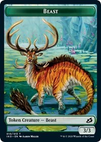 Beast // Human Soldier (005) Double-Sided Token [Ikoria: Lair of Behemoths Tokens] | Gamers Paradise