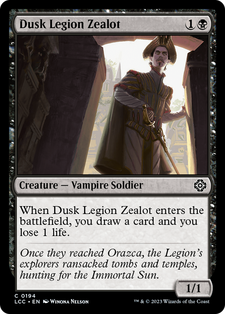 Dusk Legion Zealot [The Lost Caverns of Ixalan Commander] | Gamers Paradise