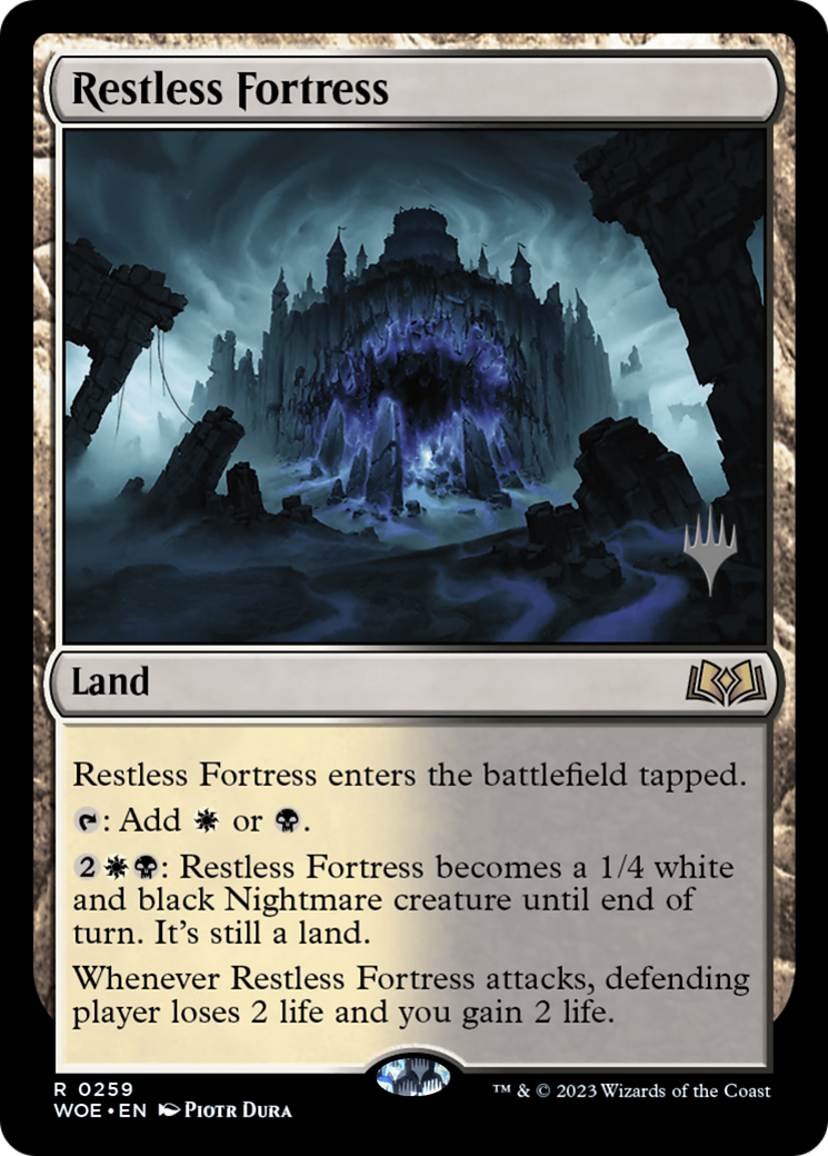 Restless Fortress (Promo Pack) [Wilds of Eldraine Promos] | Gamers Paradise